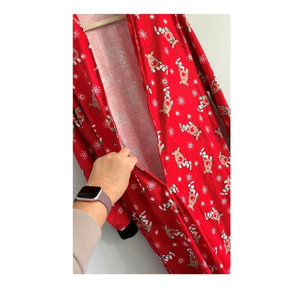 Matching Family Pajamas Reindeer Antler Zipper Onesie RED SZ 11T / KID - Picture 8 of 14